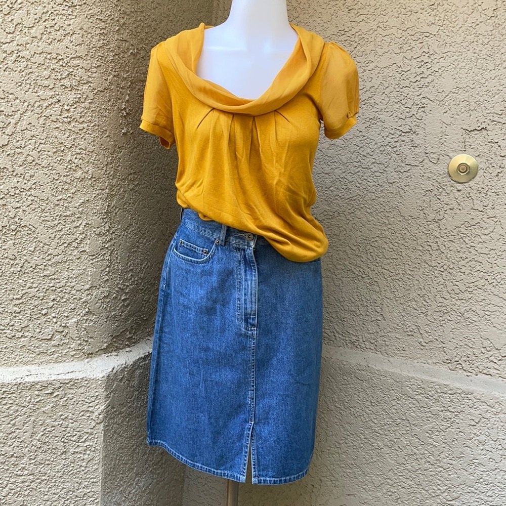 Vintage blue Marsh landing denim skirt